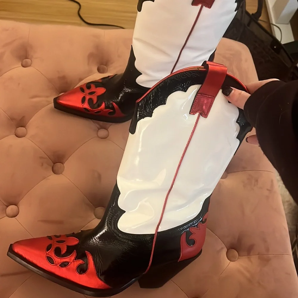 BRAND NEW!! Revovle Western boots. Worn once. Like new. Great condition. - Picture 3 of 6